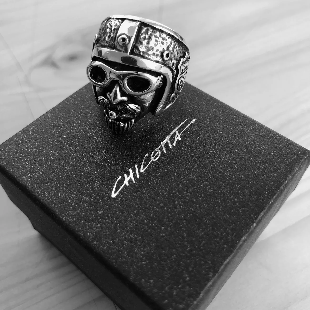 Route 66 "Will Rogers Highway" Sterling Silver Biker's Ring