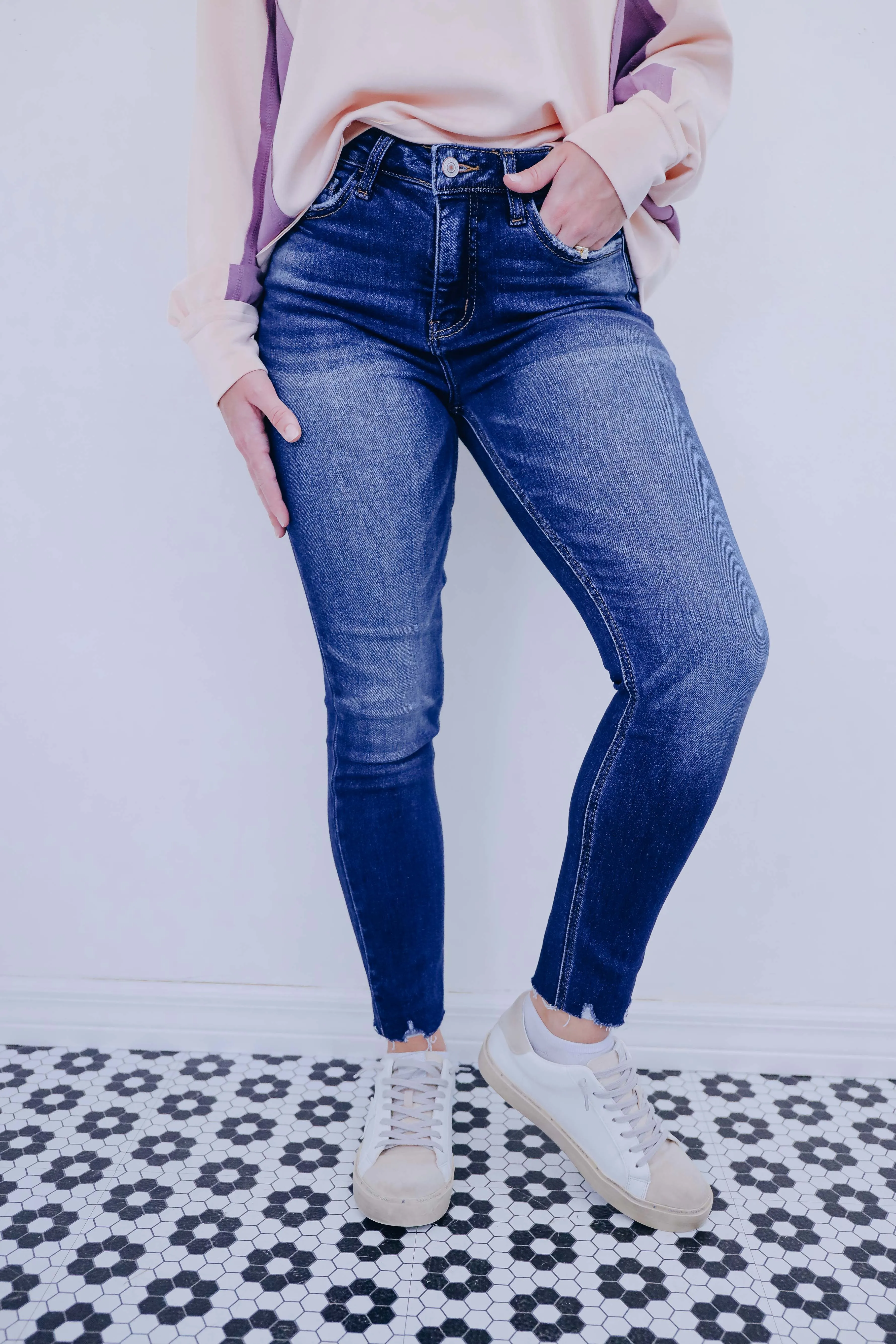 Simeon High Rise Cropped Skinny Jeans