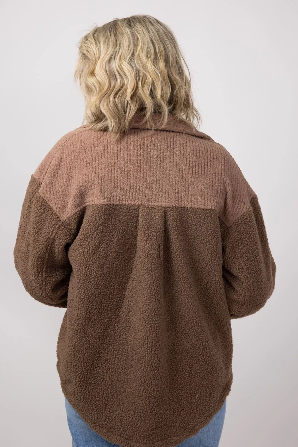 Simply Southern Soft Shacket for Women in Brown | PP-0224-SHKT-SFT-BRWN