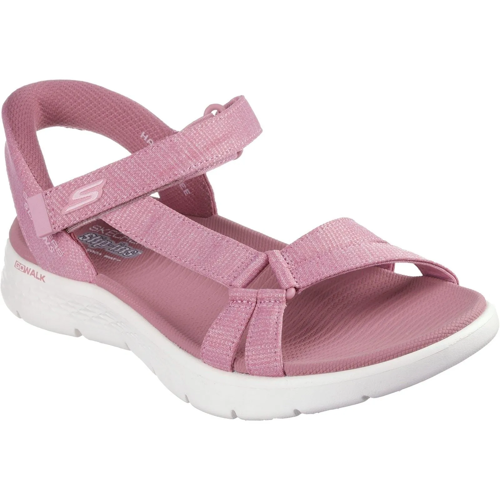Skechers GO WALK Flex Illuminate Textile Women's Mauve Sandals