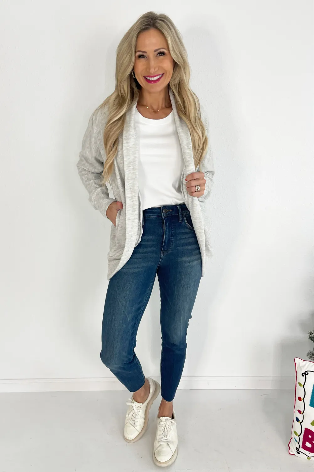 Soft Brushed Jersey Cocoon Cardigan