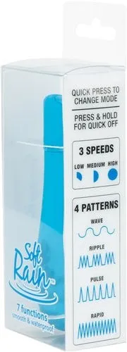 Soft Rain Power Bullet 3 Inch Breeze Coated 7 Function - Blue