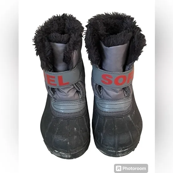Sorel Kids' Snow Commander Insulated Waterproof Boot Size 10