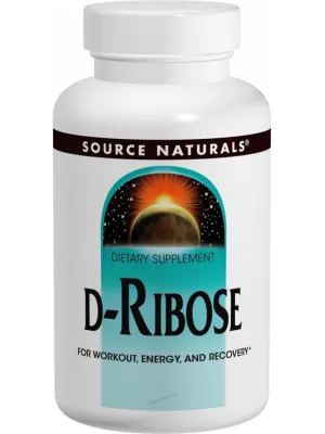 Source Naturals, D Ribose powder, 200 GM