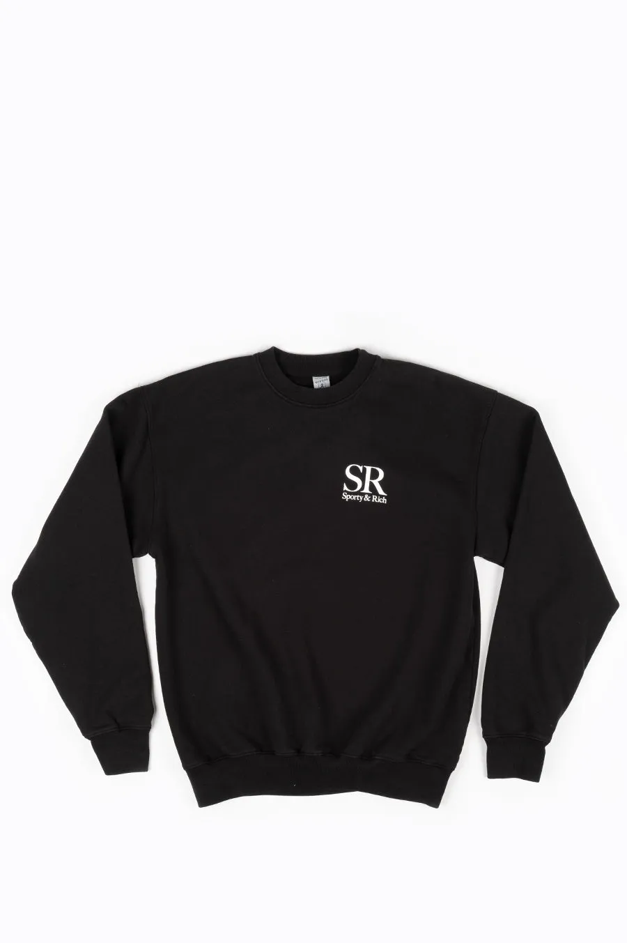 SPORTY AND RICH SR CREWNECK NOIR
