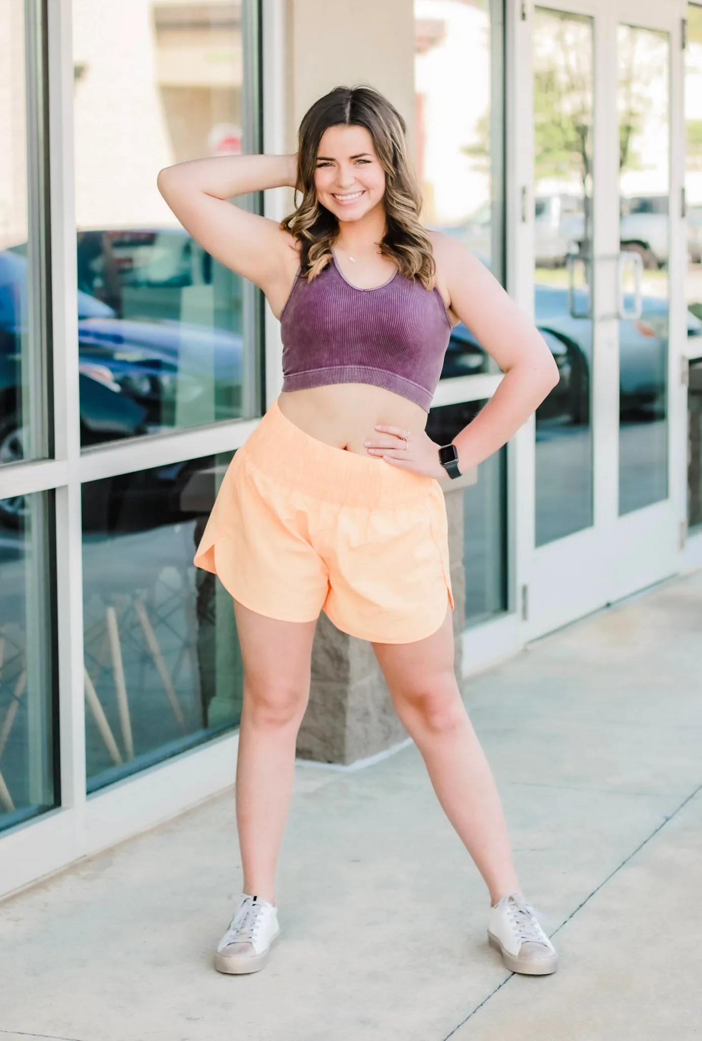 Sporty Girl Sports Bra in Eggplant