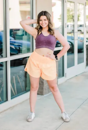 Sporty Girl Sports Bra in Eggplant