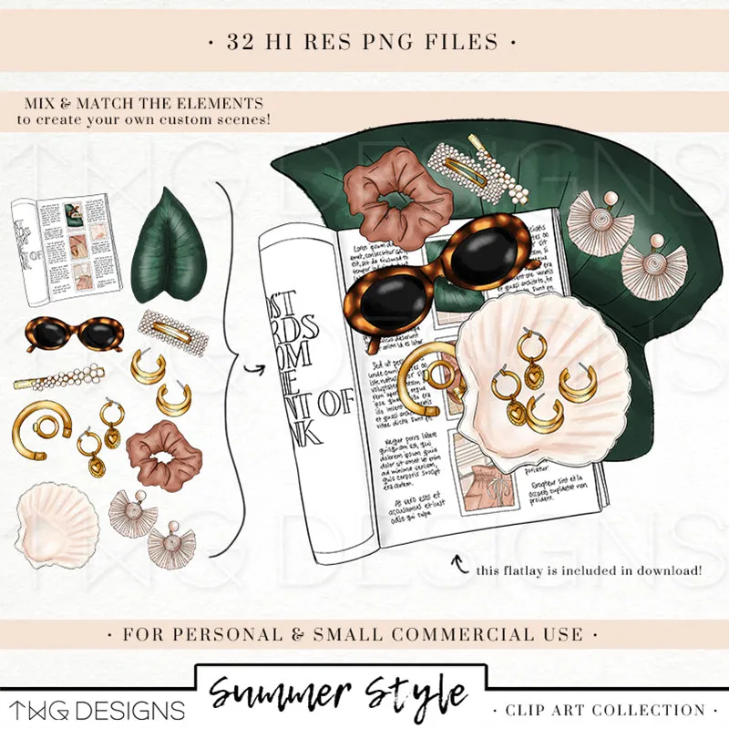 Summer Style Clipart Collection