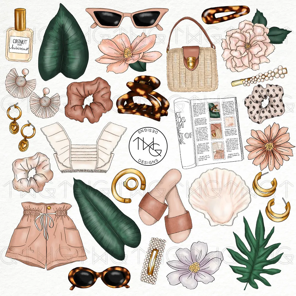 Summer Style Clipart Collection