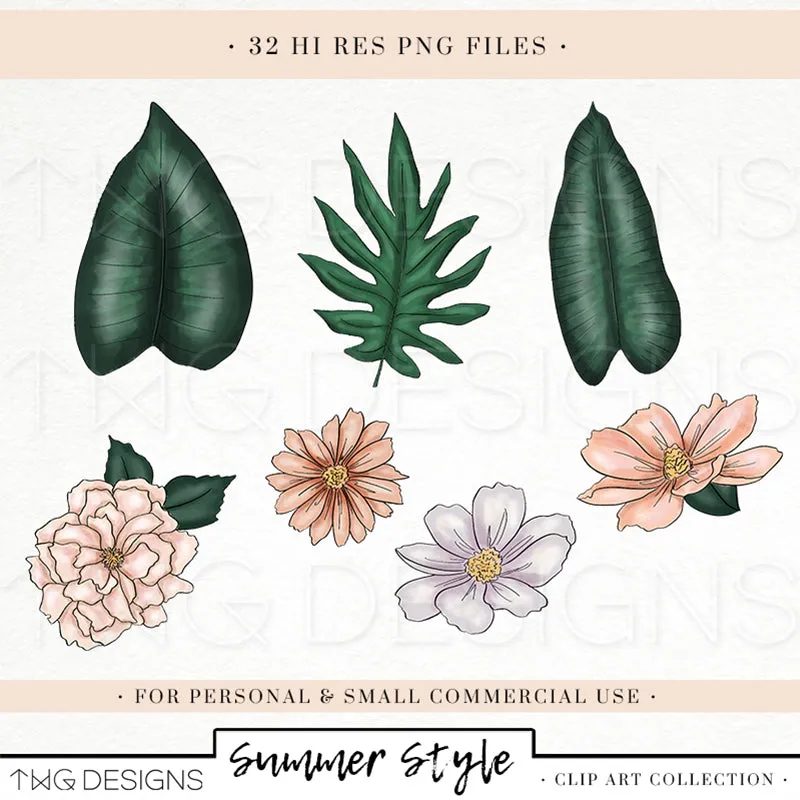 Summer Style Clipart Collection