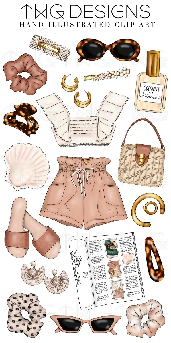 Summer Style Clipart Collection