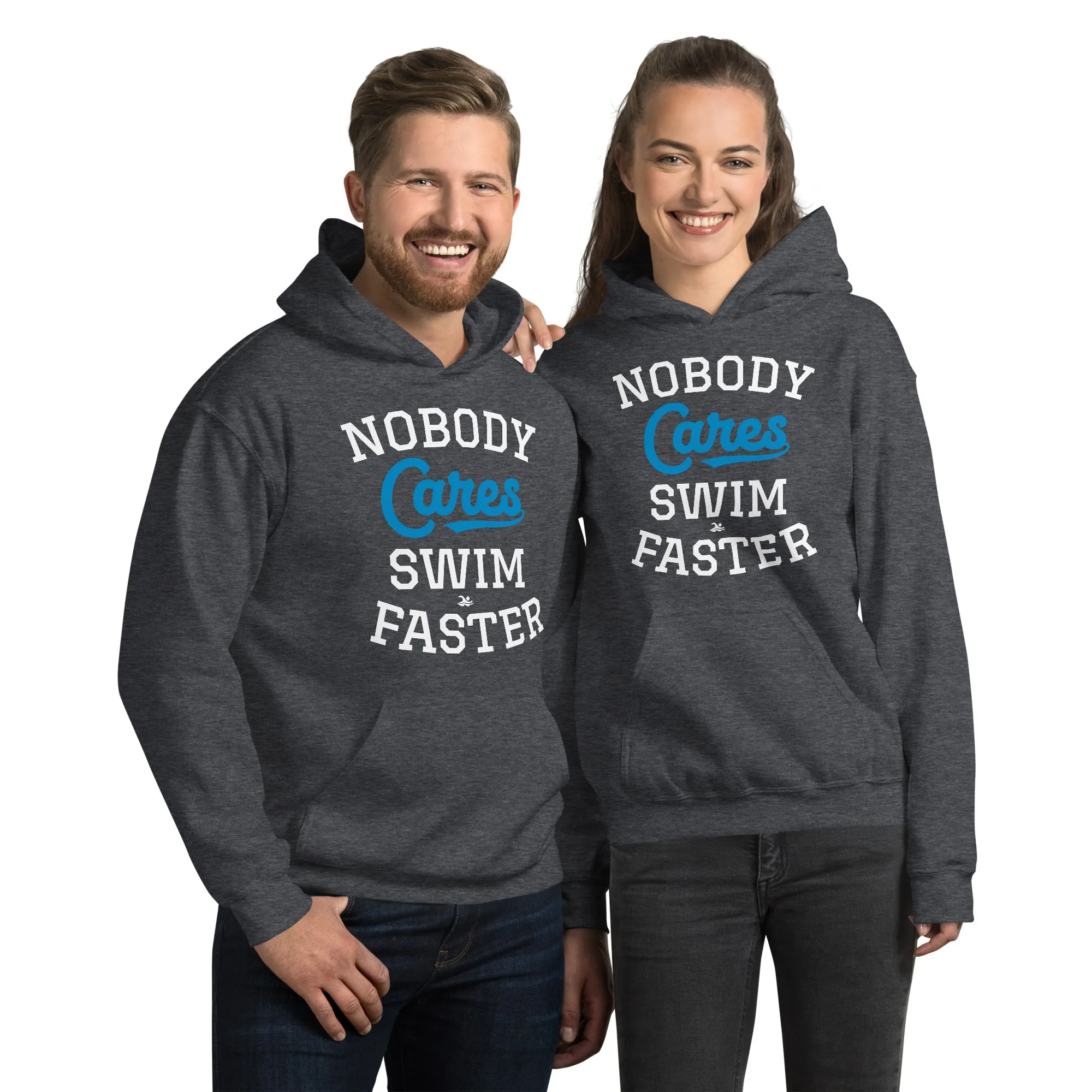 Swimmer Staple Hoodie Nobody Cares Swim Faster