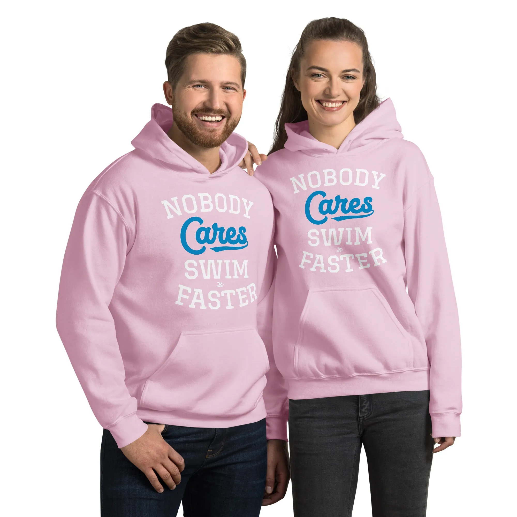 Swimmer Staple Hoodie Nobody Cares Swim Faster