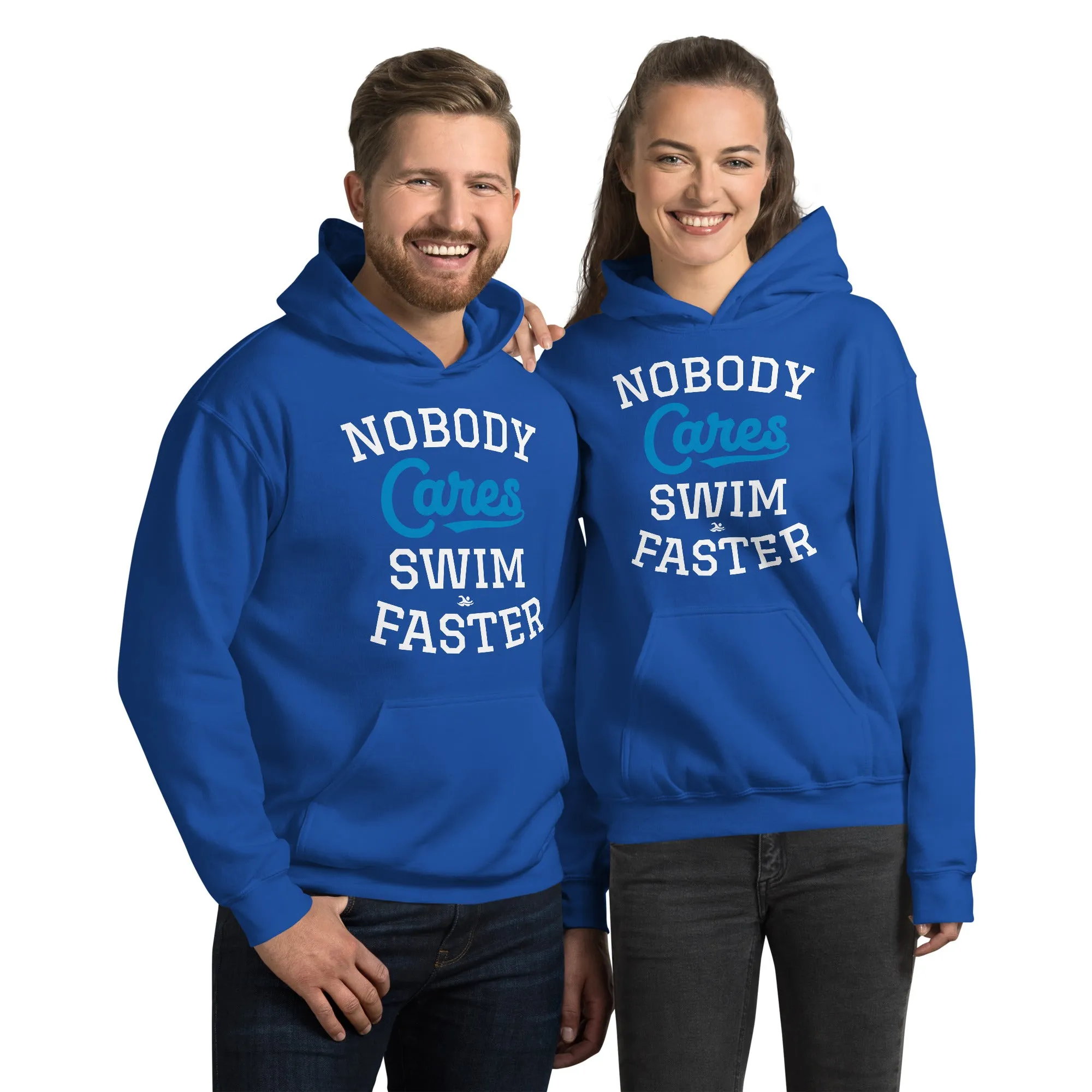 Swimmer Staple Hoodie Nobody Cares Swim Faster