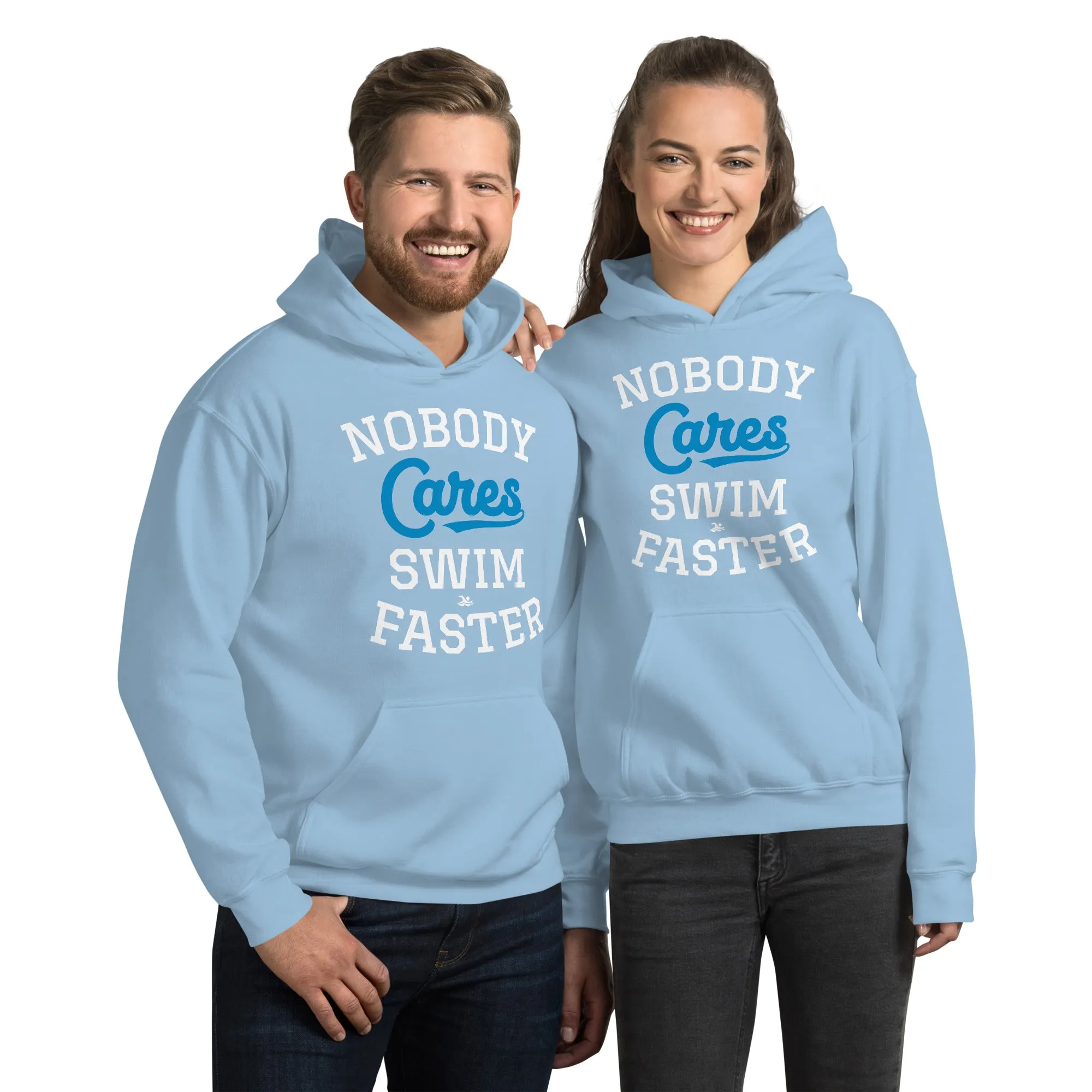 Swimmer Staple Hoodie Nobody Cares Swim Faster
