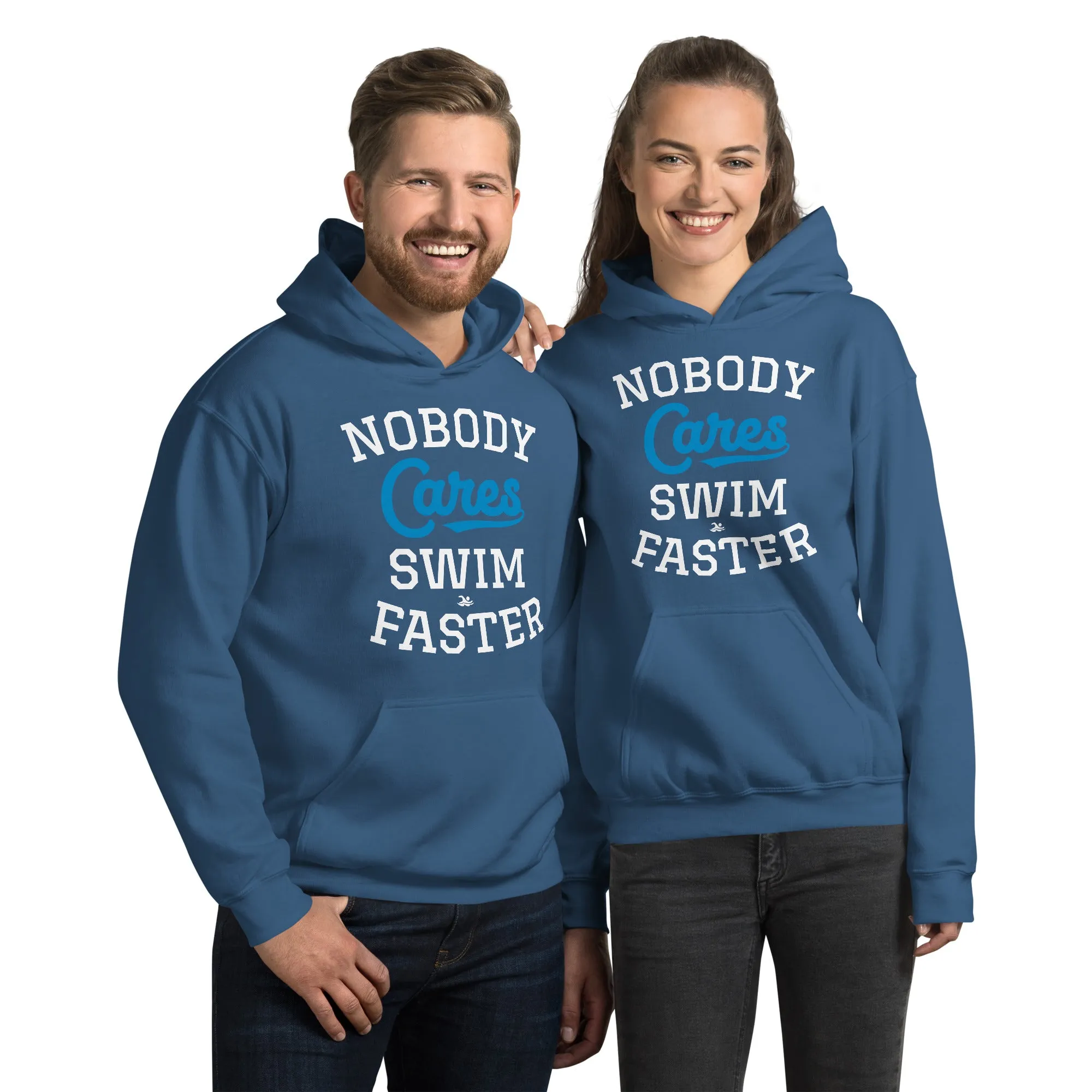 Swimmer Staple Hoodie Nobody Cares Swim Faster