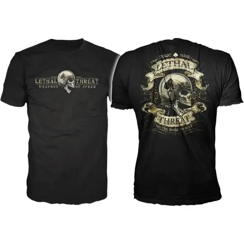 T-shirt moto vintage - LETHAL THREAT