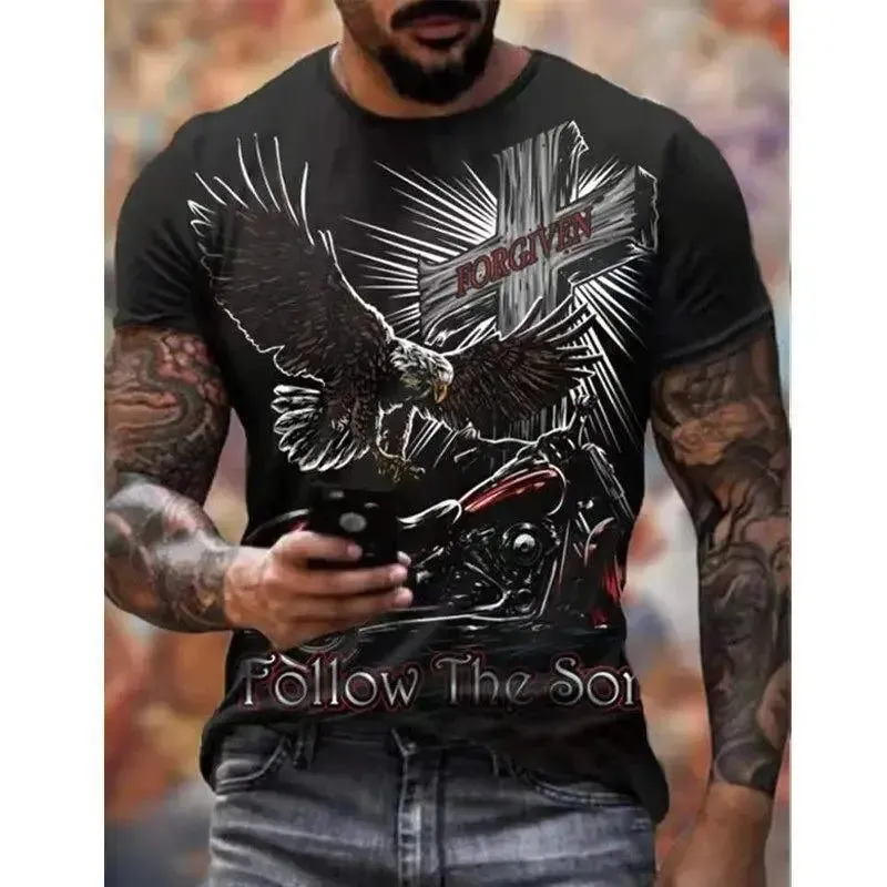 T-shirt pour homme Route 66 " Follow the Eagle "