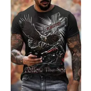 T-shirt pour homme Route 66 " Follow the Eagle "