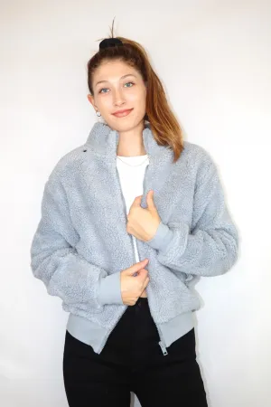 Teddi Zip Up Coat Cloud
