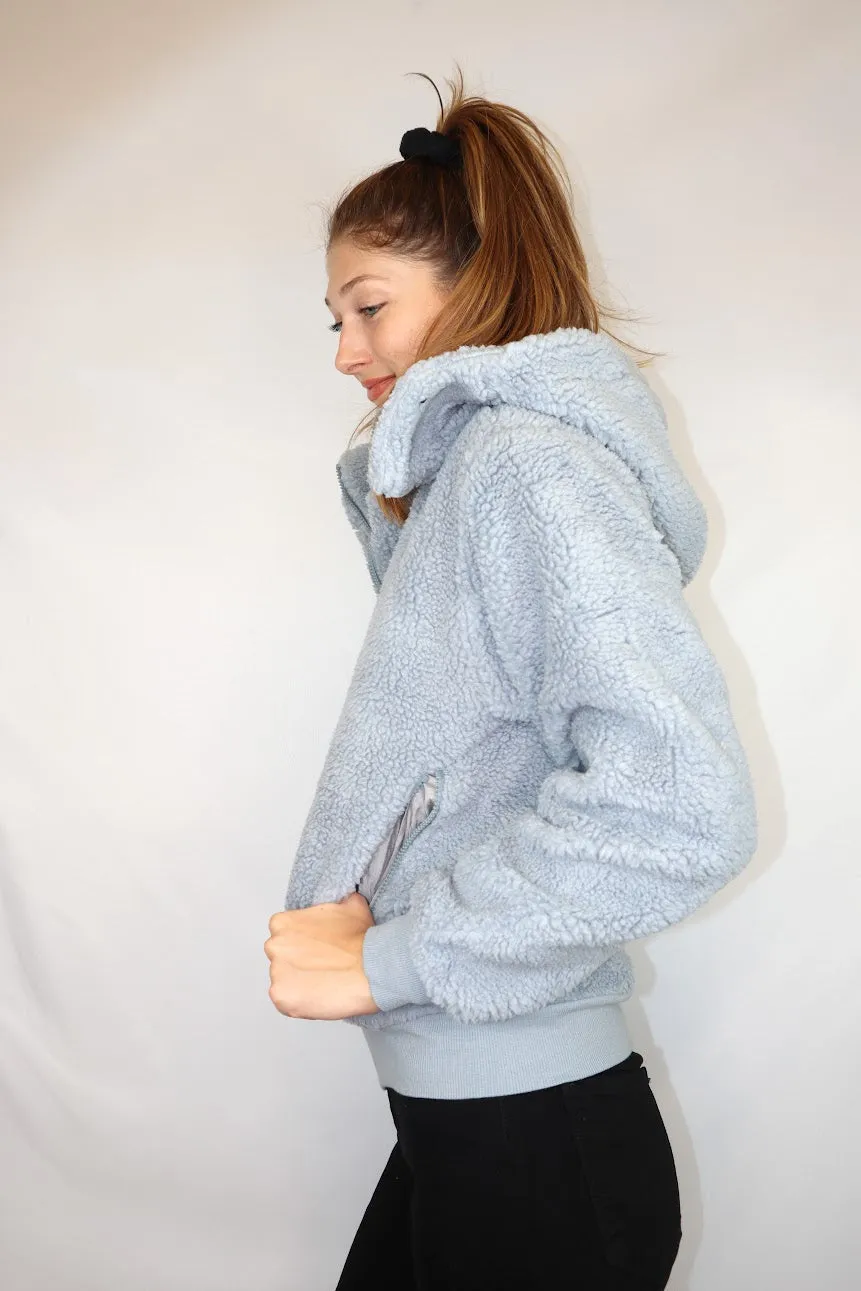 Teddi Zip Up Coat Cloud