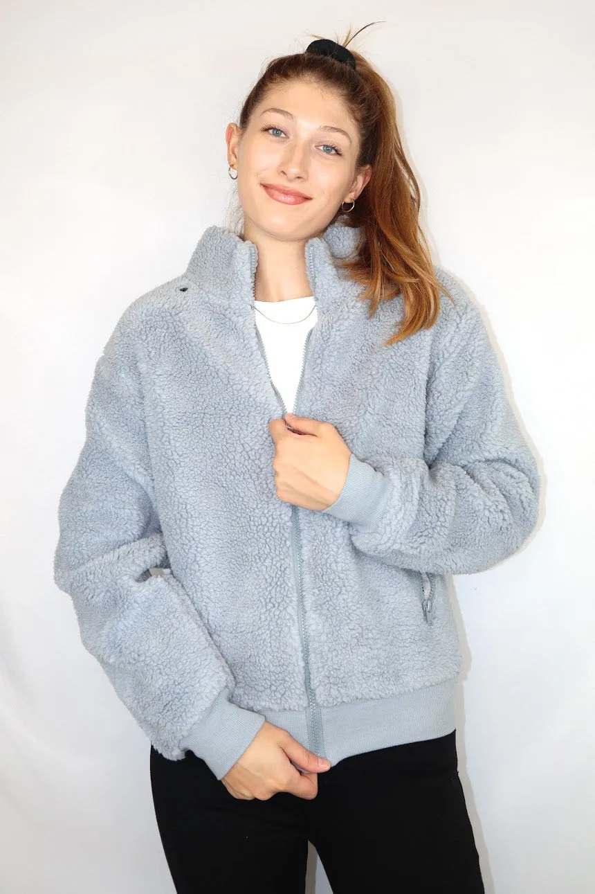 Teddi Zip Up Coat Cloud
