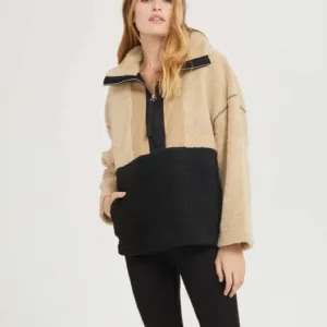 Teddy Quarter Zip Jacket