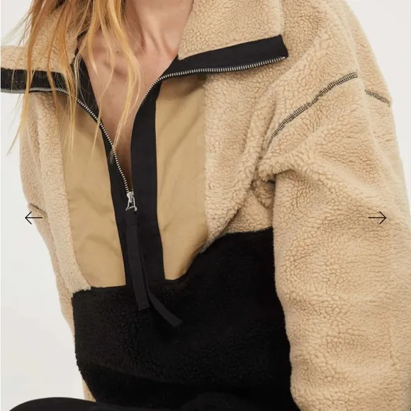 Teddy Quarter Zip Jacket