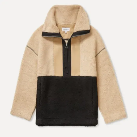 Teddy Quarter Zip Jacket