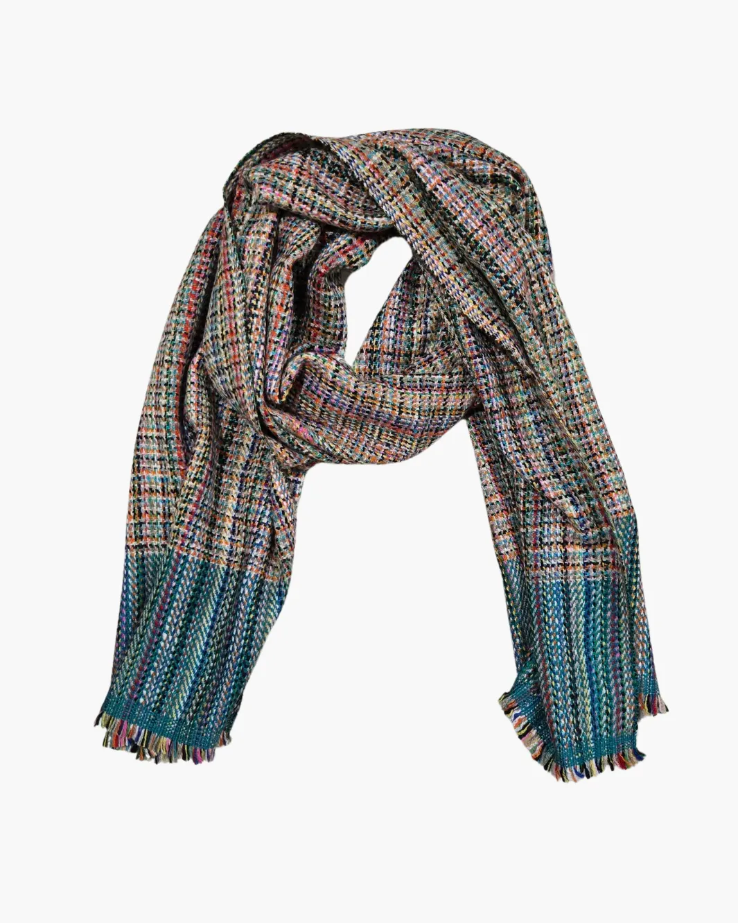 TEXTURE MUFFLER IN BLUE
