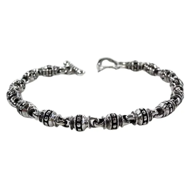 Tribal Roller 925 Sterling Silver Bracelet