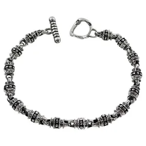Tribal Roller 925 Sterling Silver Bracelet