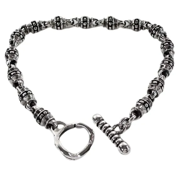 Tribal Roller 925 Sterling Silver Bracelet