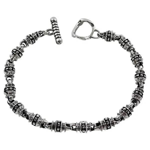 Tribal Roller 925 Sterling Silver Bracelet