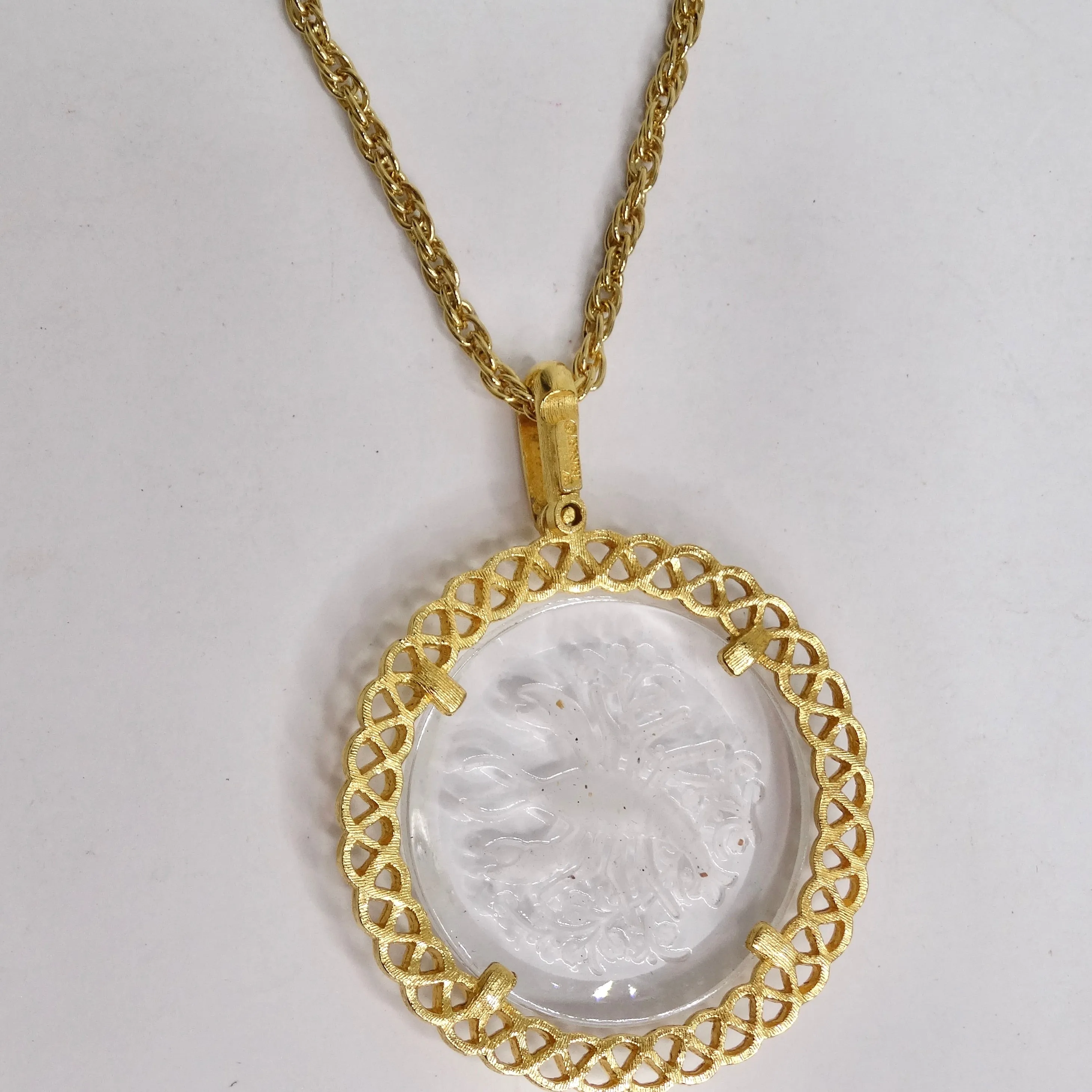 Trifari 18K Gold Plated Scorpion Pendent Necklace