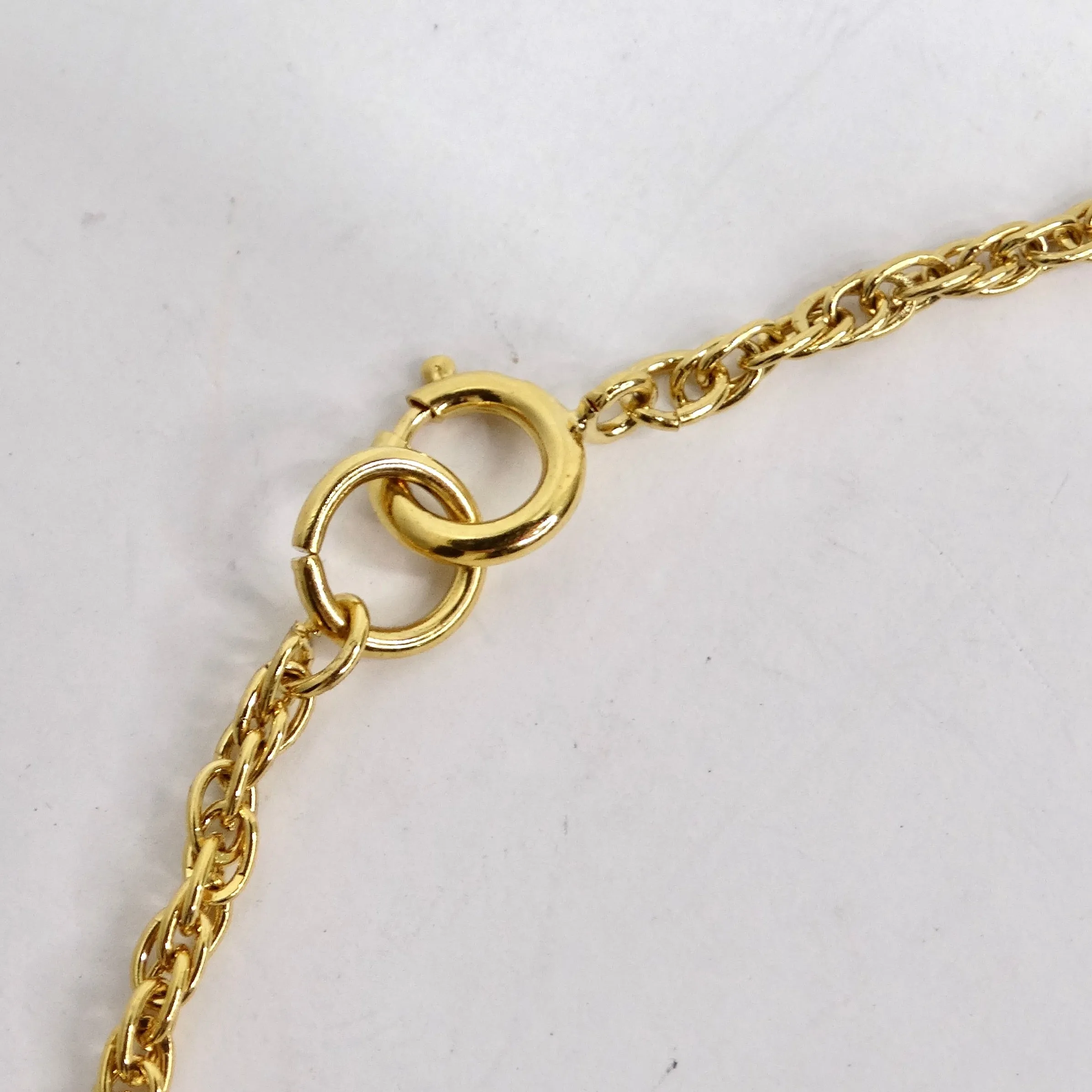 Trifari 18K Gold Plated Scorpion Pendent Necklace