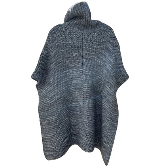 Ugg Robin Chunky Knit Turtleneck Pullover Poncho Cape