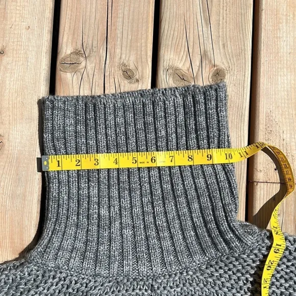 Ugg Robin Chunky Knit Turtleneck Pullover Poncho Cape