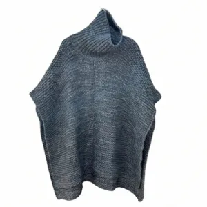 Ugg Robin Chunky Knit Turtleneck Pullover Poncho Cape