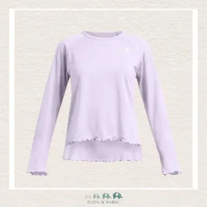 Under Armour Youth Girls Tech Novelty Purple Tee