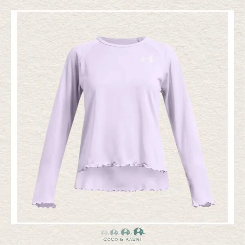 Under Armour Youth Girls Tech Novelty Purple Tee