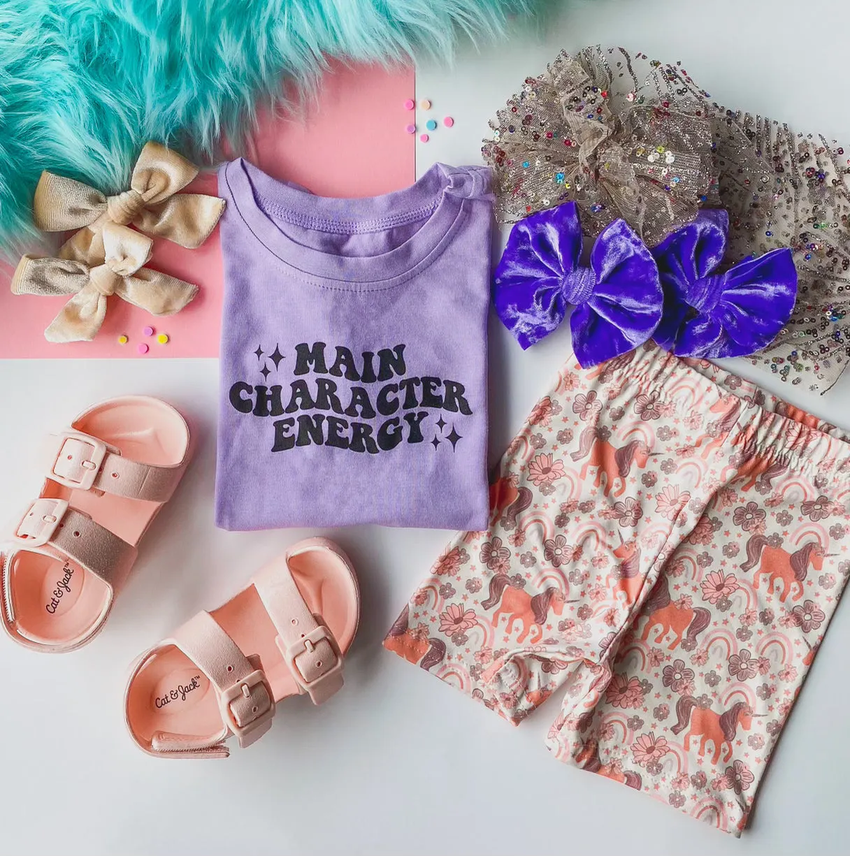 unicorn biker shorts