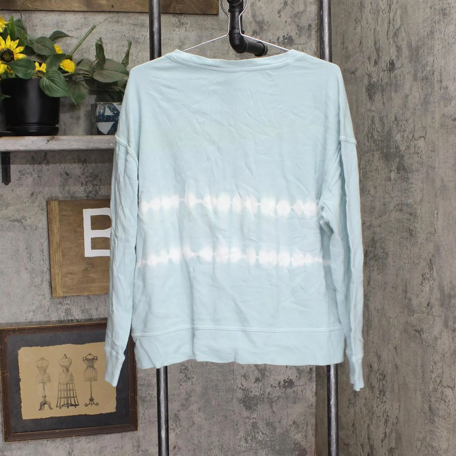 Universal Thread Women's Tie-Dye Sweatshirt 562901 Blue / White L