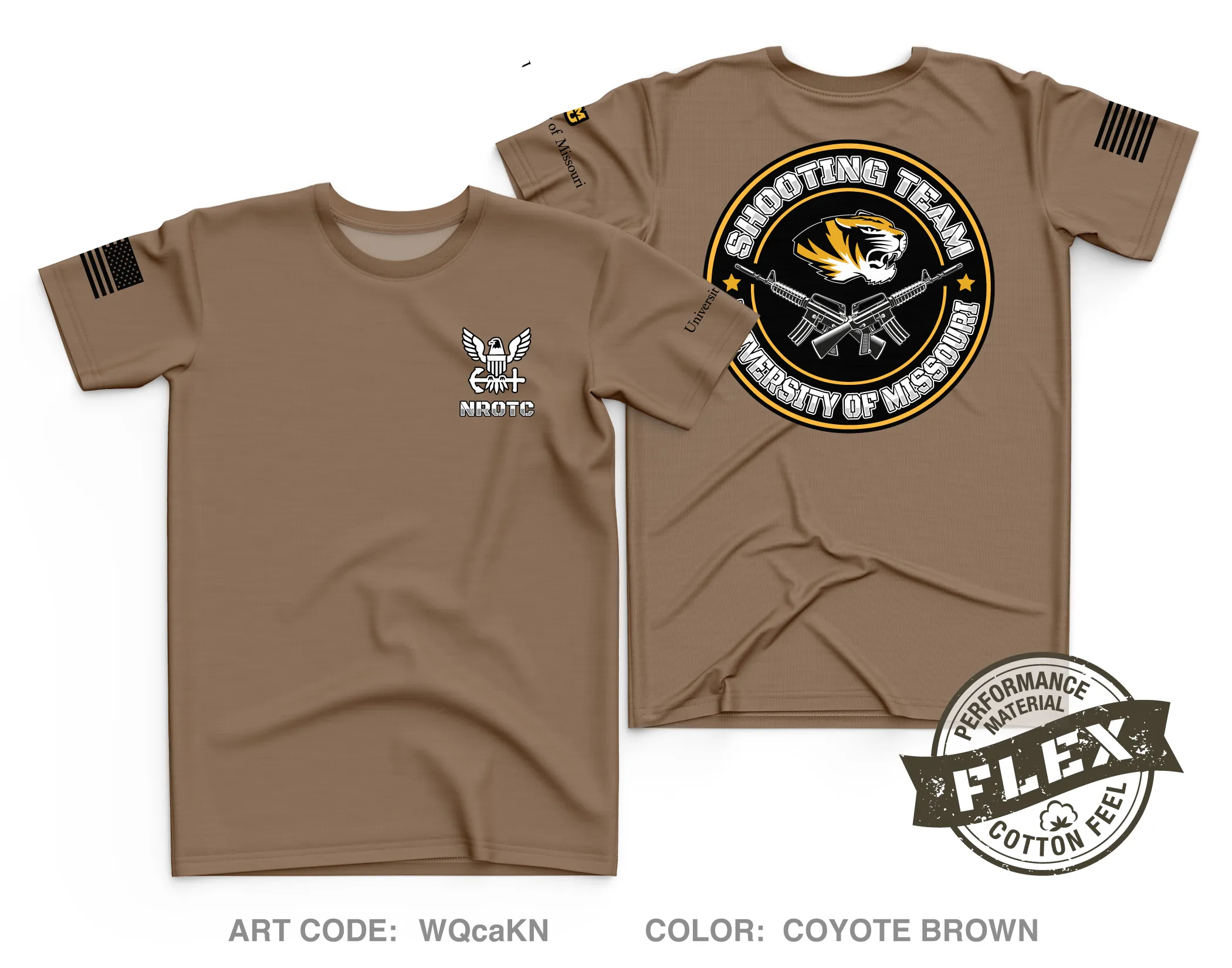 University of Missouri NROTC Core Men's SS Performance Tee - WQcaKN