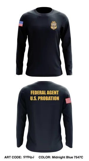 U.S. Probation Core Men's LS Performance Tee - 5YfHpJ