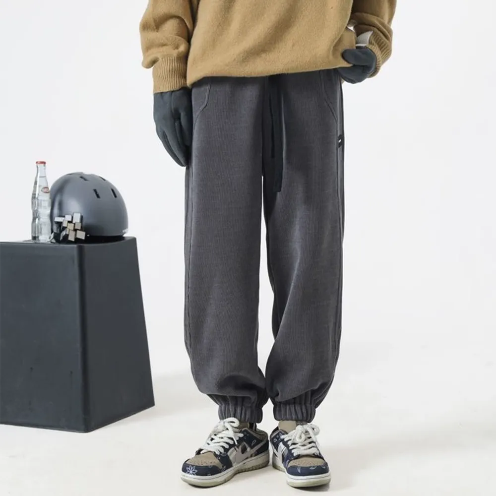 Versatile Corduroy Warm Leggings Sweatpants