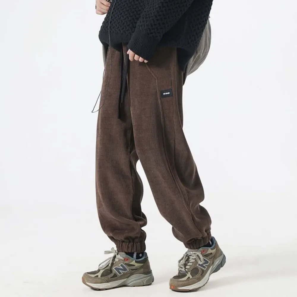 Versatile Corduroy Warm Leggings Sweatpants