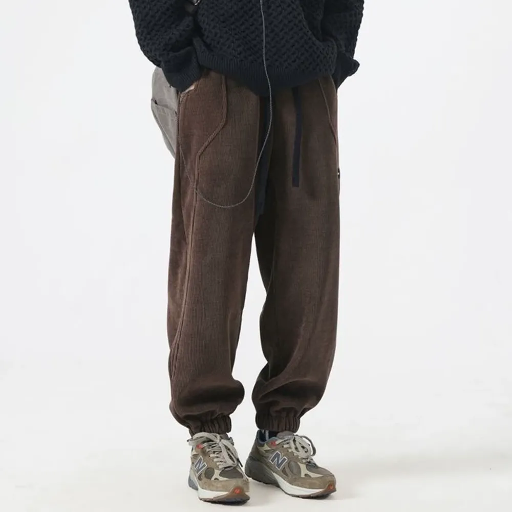 Versatile Corduroy Warm Leggings Sweatpants