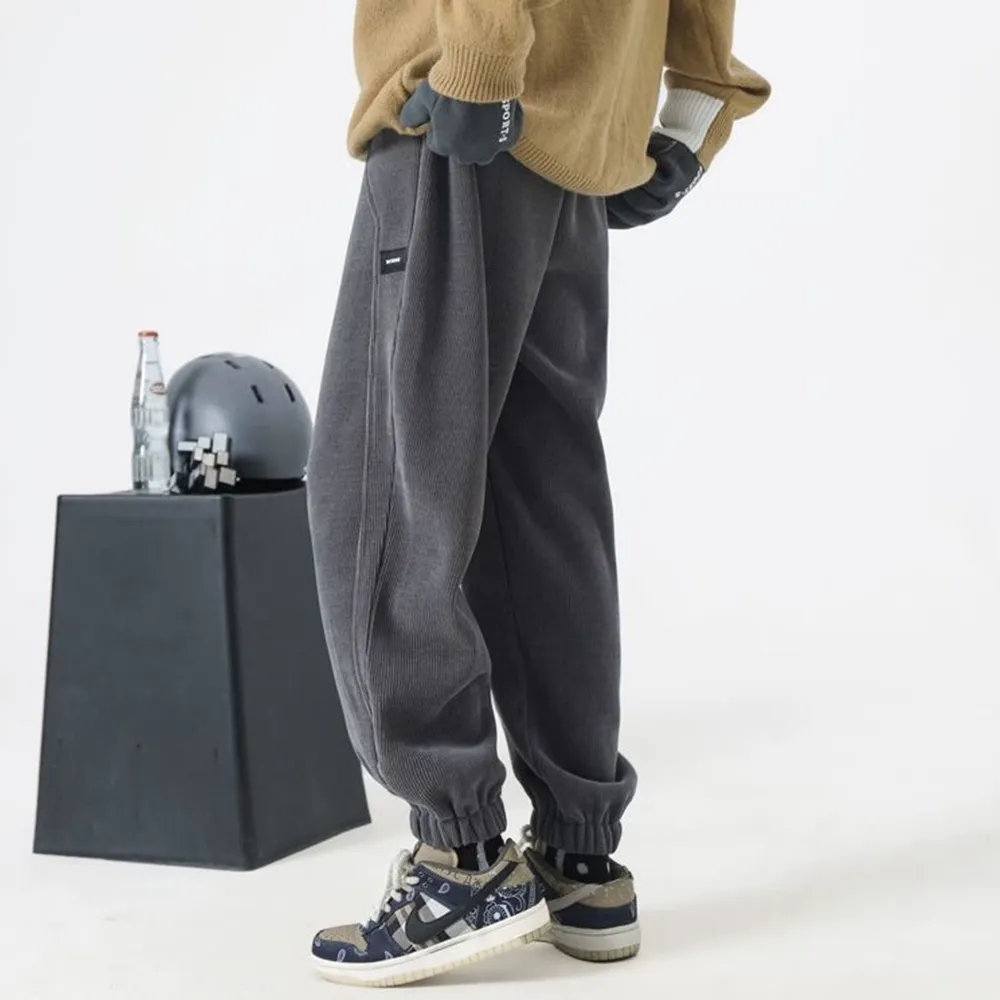 Versatile Corduroy Warm Leggings Sweatpants