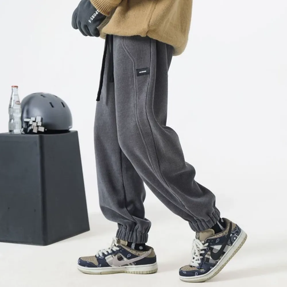Versatile Corduroy Warm Leggings Sweatpants